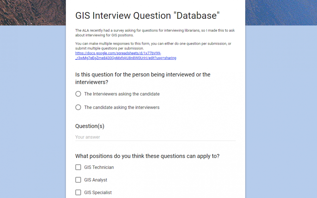 GIS Interview Question Bank